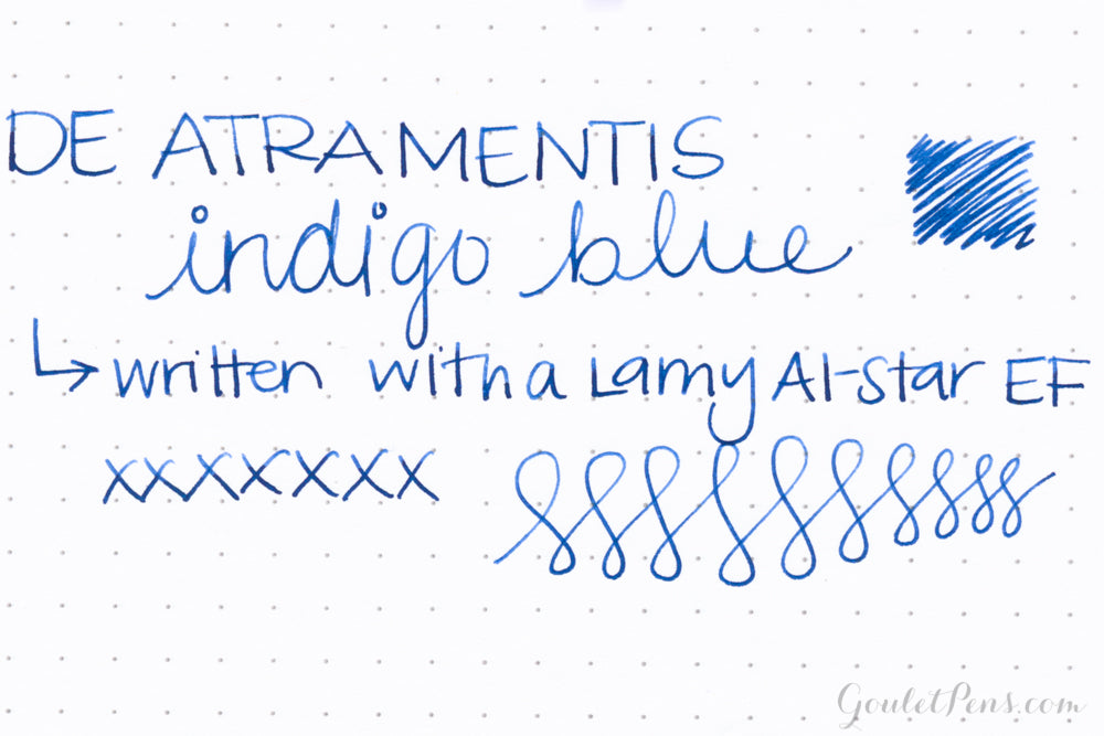 De Atramentis Indigo Blue - 45ml Bottled Ink