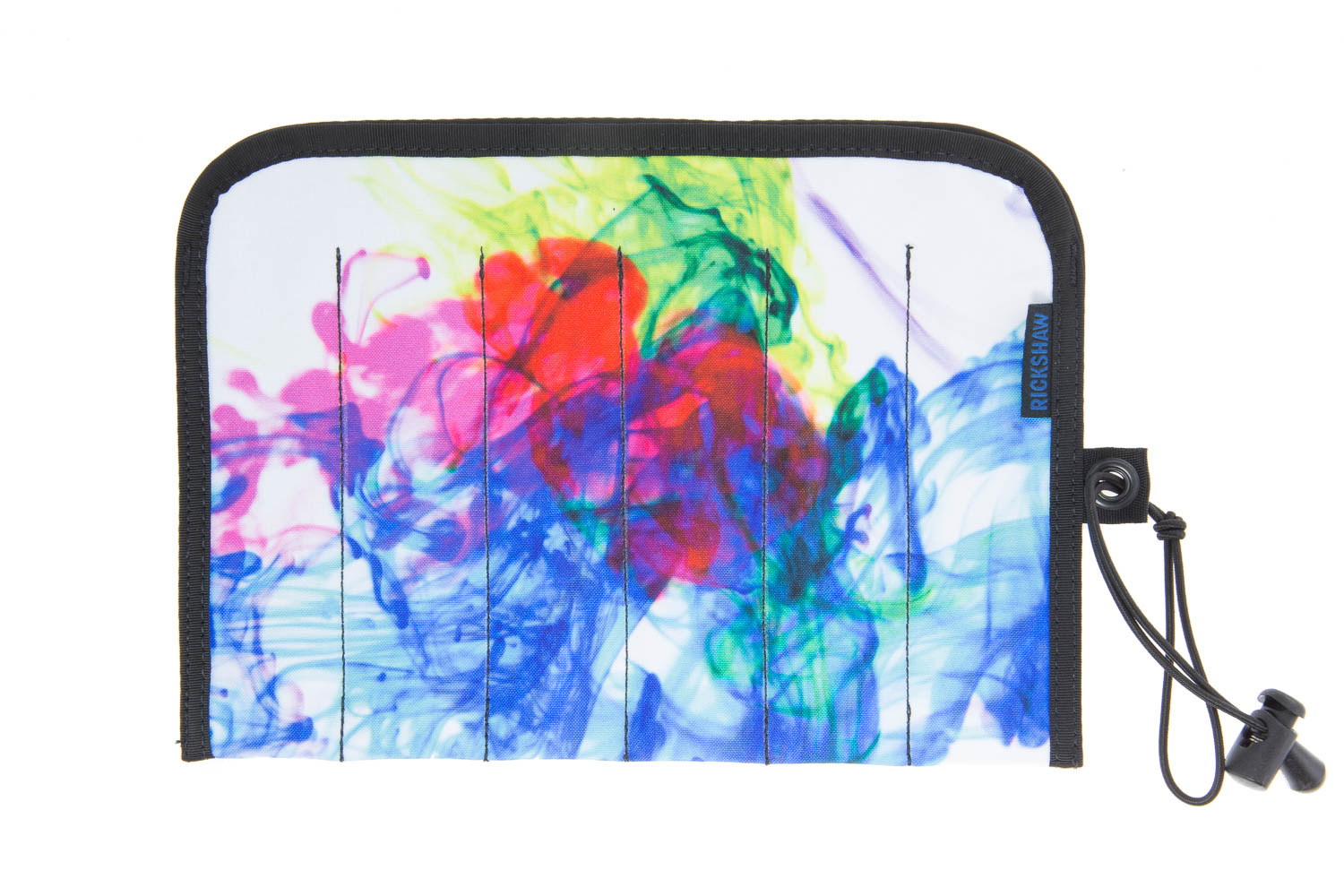 Rickshaw Bagworks Simple 6-Pen Hand Roll - Inky Rainbow