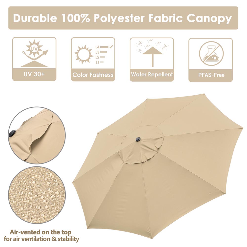 Yescom 13ft Outdoor Patio Market Garden Table Umbrella Color Optional