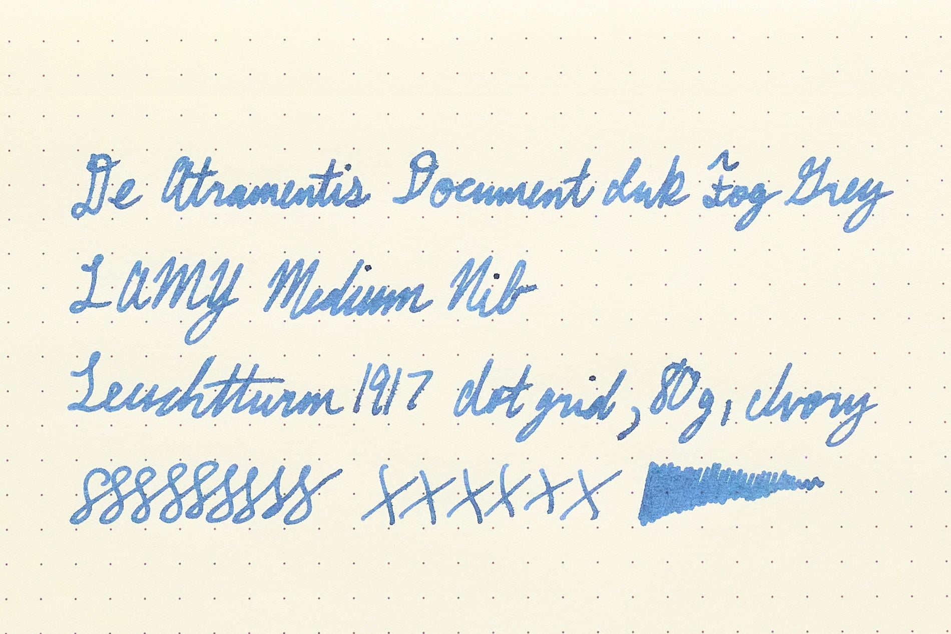 De Atramentis Document Ink Fog Grey - Ink Sample