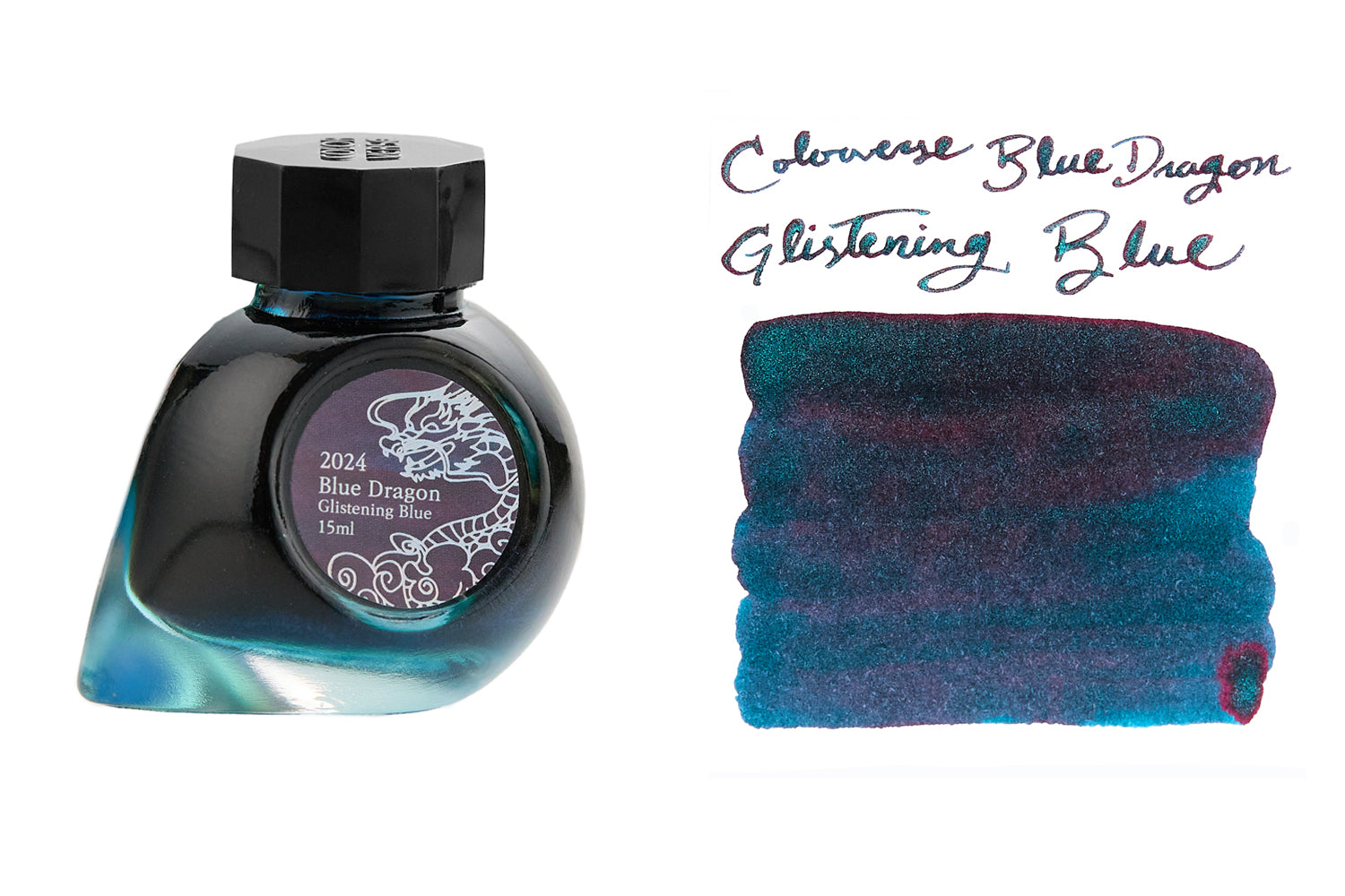 Colorverse Blue Dragon Glistening Blue (Special Edition) - 15ml Bottled Ink