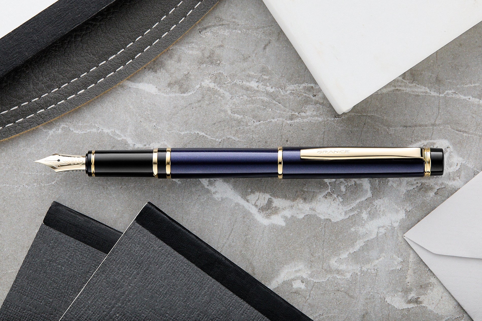 Pilot Grance Fountain Pen - Navy Blue