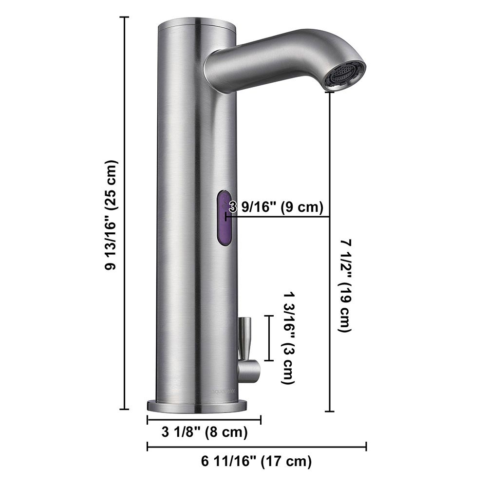 Aquaterior Touchless Lavatory Sink Faucet Hot & Cold 10