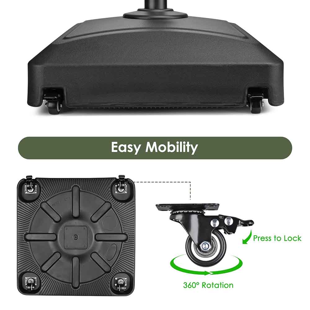 Yescom Outdoor Umbrella Weight with Wheels 88-143 lbs