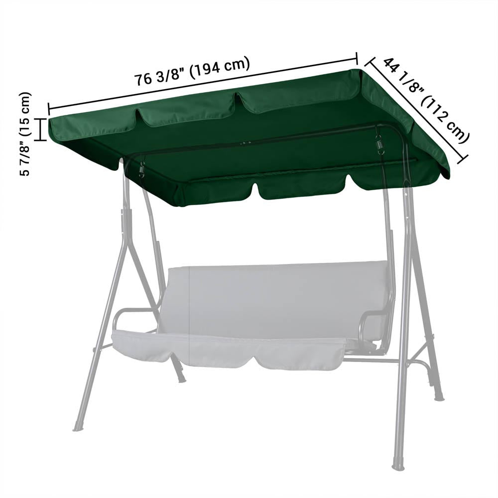 Yescom Patio Porch Replacement Swing Canopy 76x44