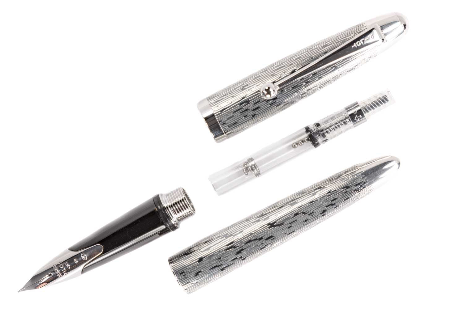 Pilot Sterling Fountain Pen - Silvern Tsumugi