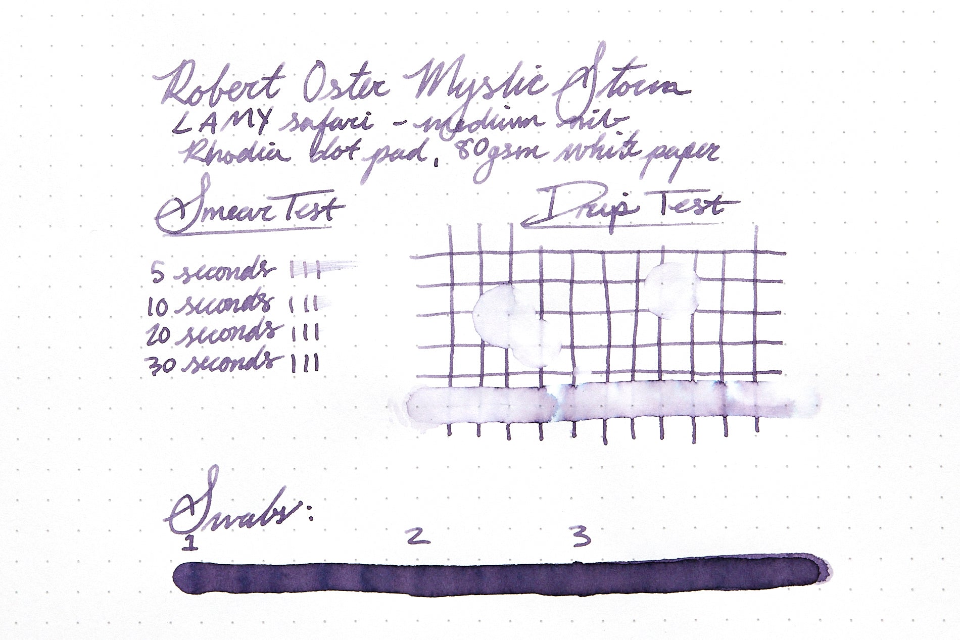 Robert Oster Mystic Storm - 50ml Bottled Ink