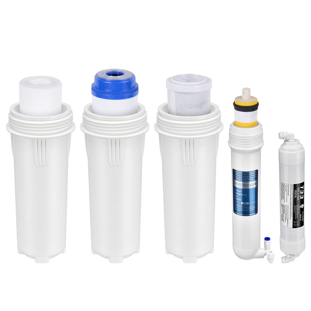 Yescom 5-Stage Water Filter System 50 GPD Reverse Osmosis Filtration