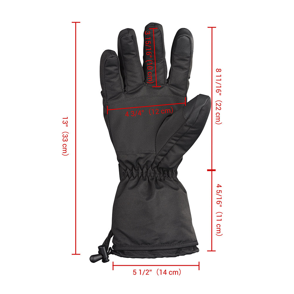 Yescom Electric Heated Gloves Touchscreen Battery Powered