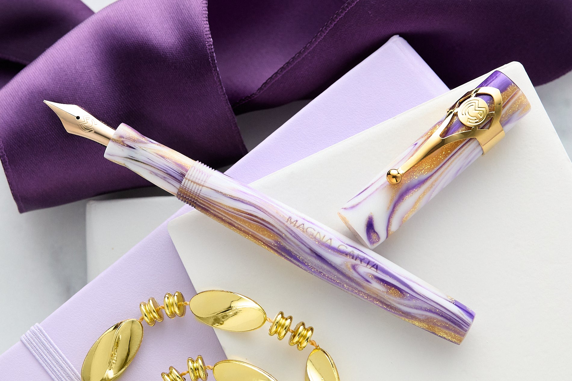 Magna Carta Mag 500 Fountain Pen - Lilac Gold (Special Edition)