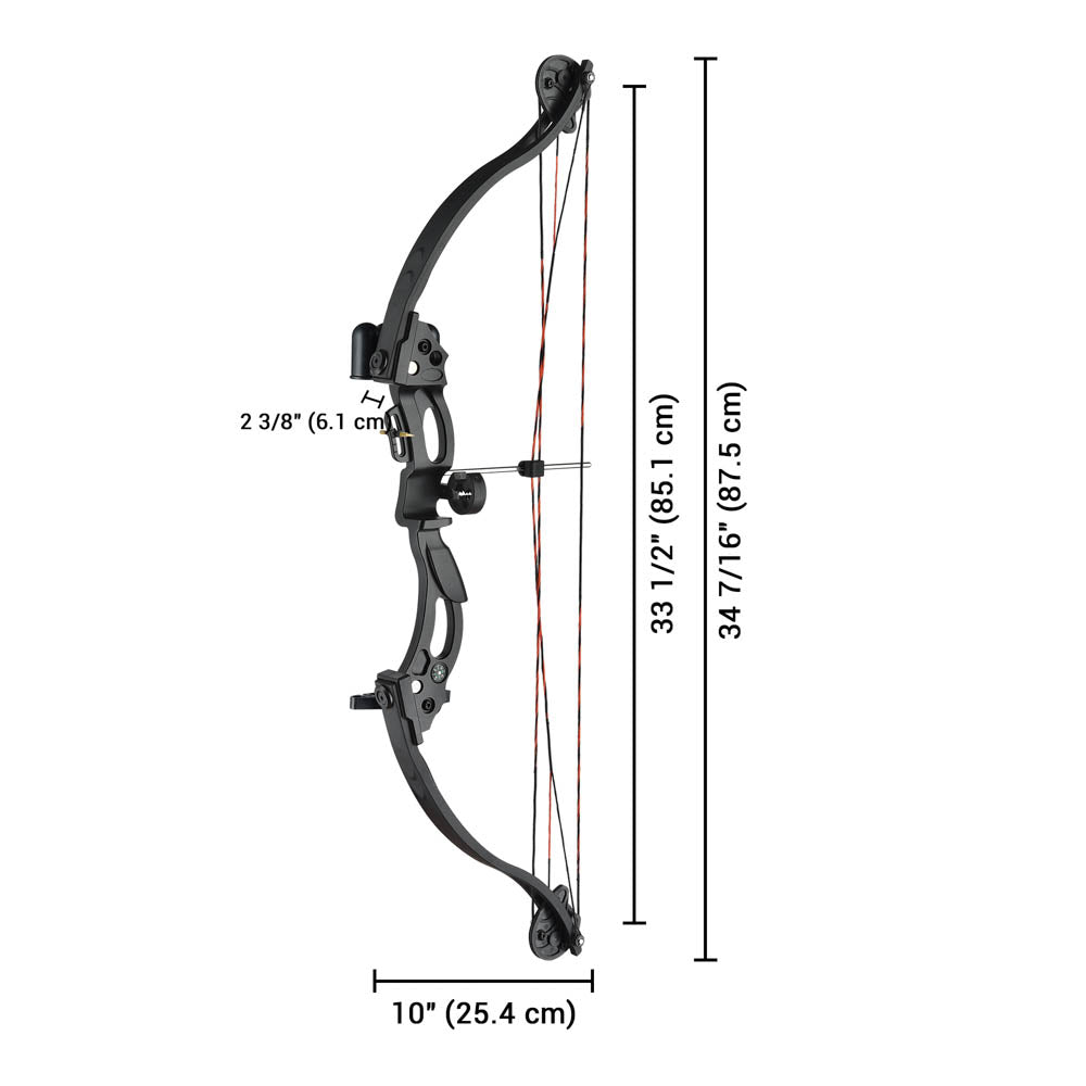 Yescom Youth Beginner Archery Compound Bow Set & 4 Arrows