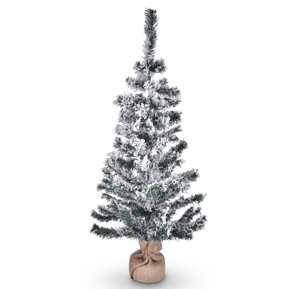 Yescom 3 feet White Flocked Christmas Tree Decor