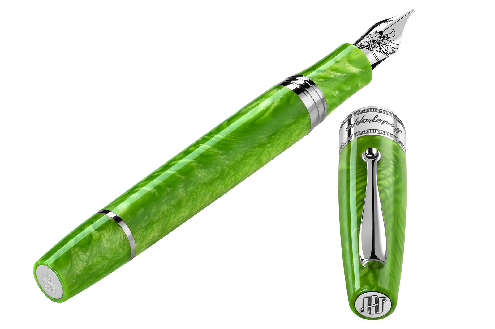 Montegrappa Regal Year of the Dragon Fountain Pen - Mamba Green (Limited Edition)