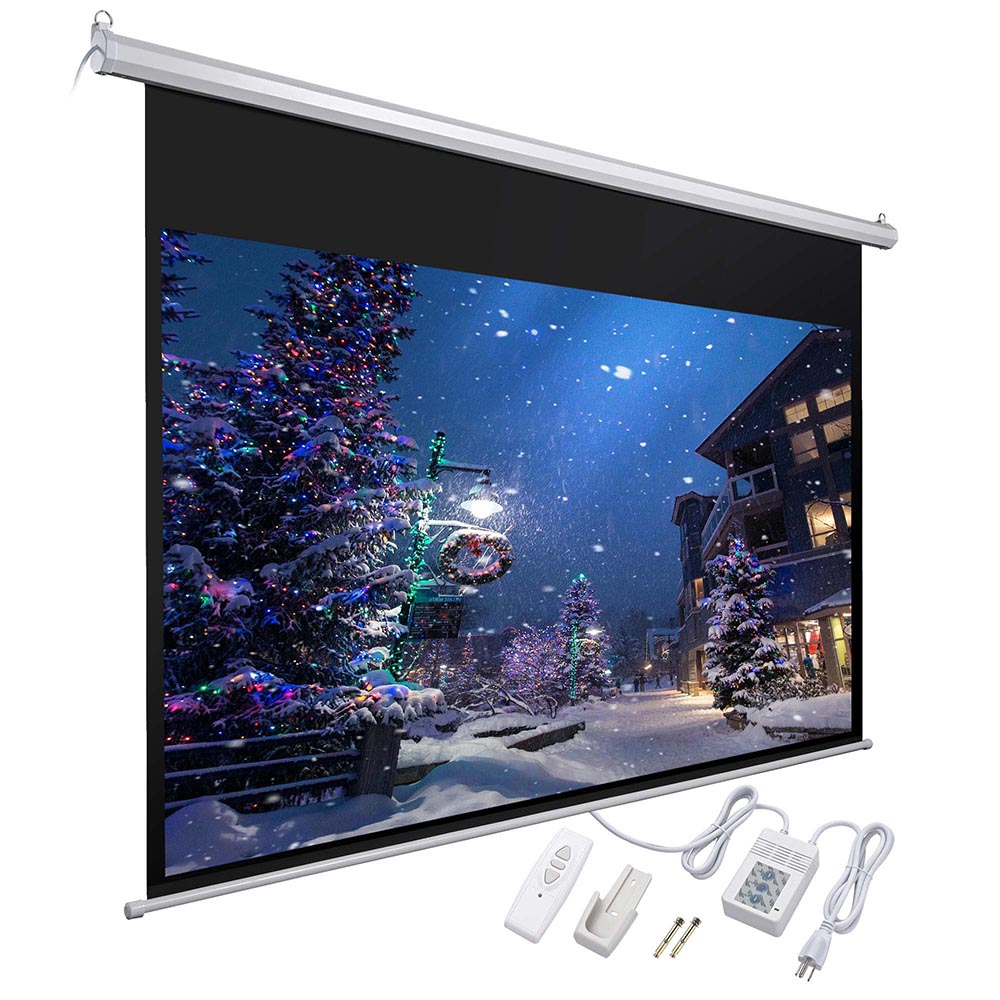 InstaHibit Retractable Electric Projection Screen 92 16:9 Ceiling Mounted