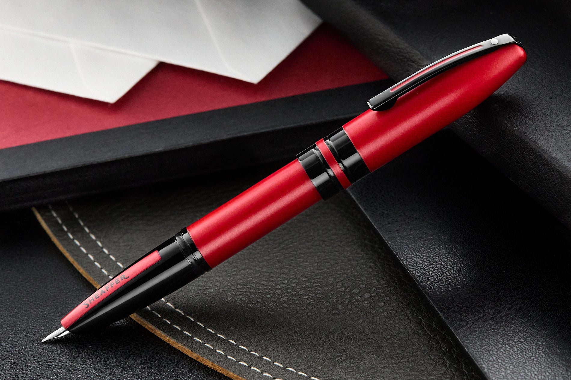 (Bottom Shelf) Sheaffer Icon Fountain Pen - Red/Black