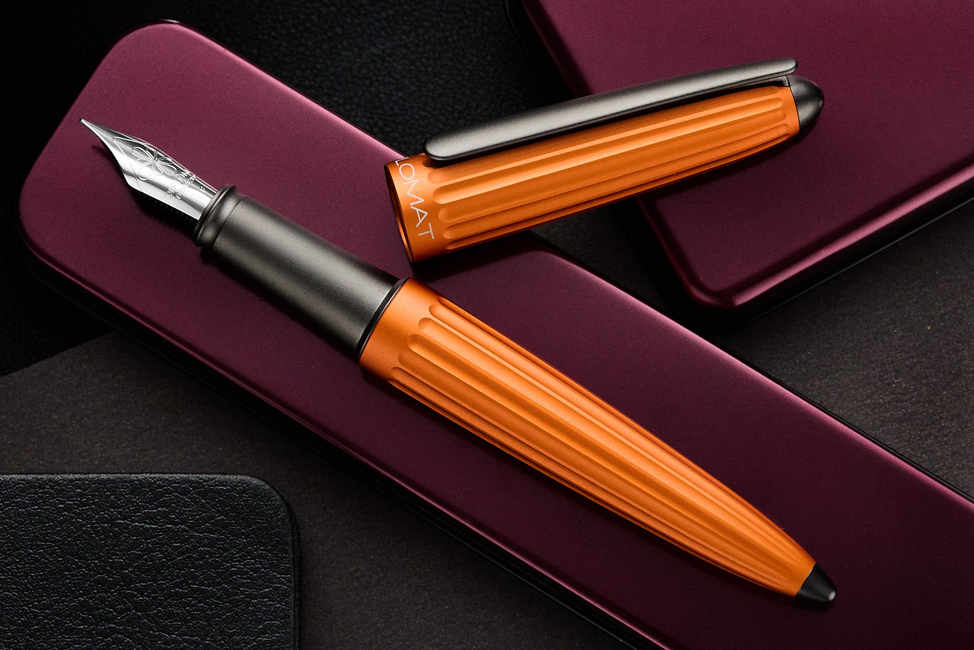 Diplomat Aero Fountain Pen - Orange