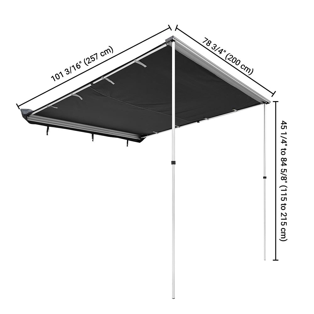 Yescom Awning 6' 7 x 8' 2 Vehicle Rooftop Side Tent Shade