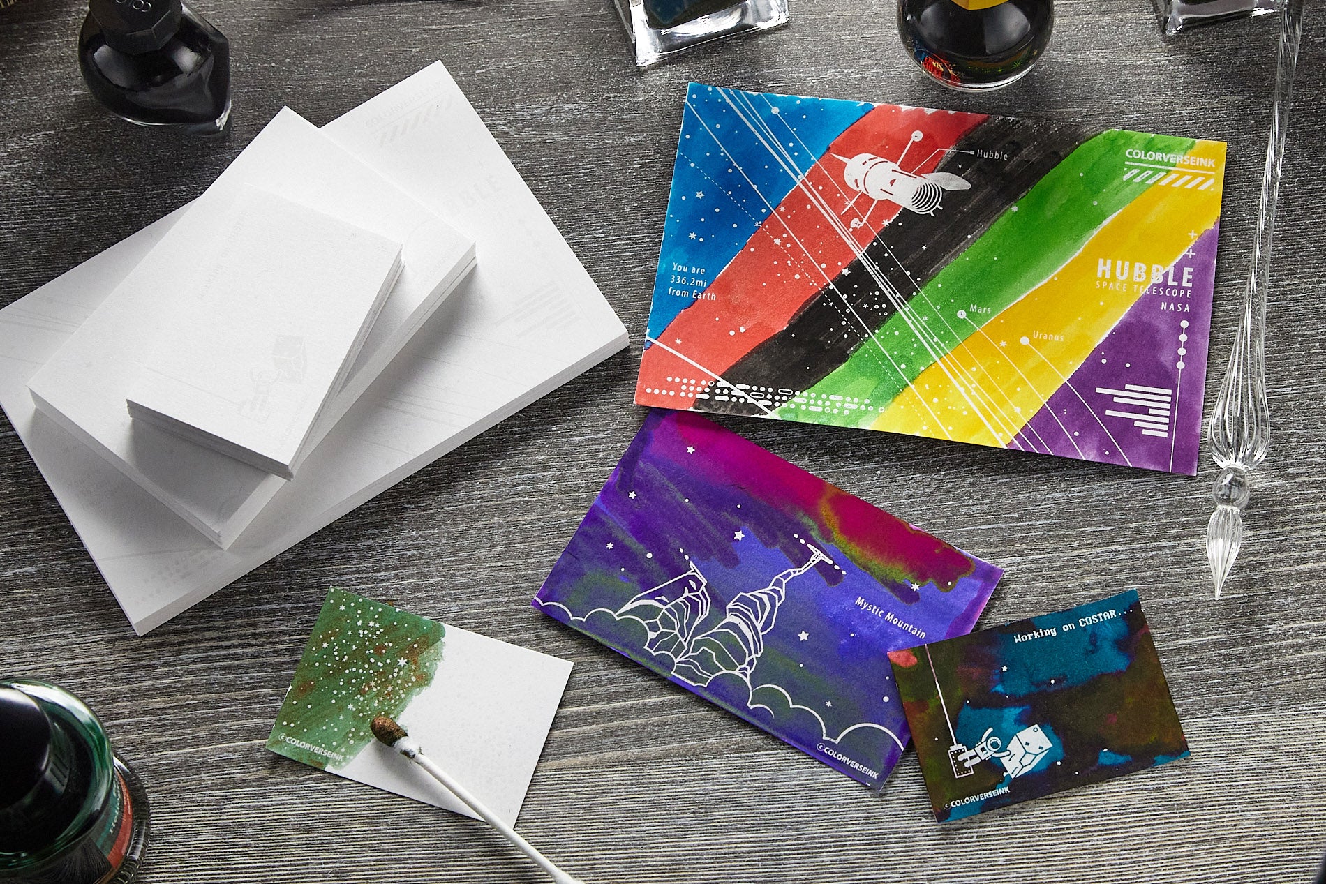 Colorverse Ink Art Cards - Hubble (Size B)