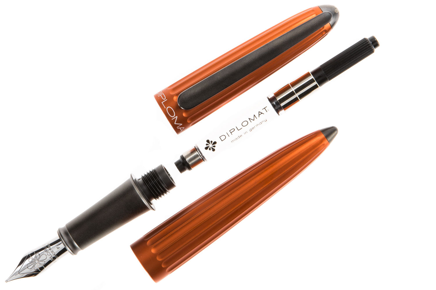 Diplomat Aero Fountain Pen - Orange