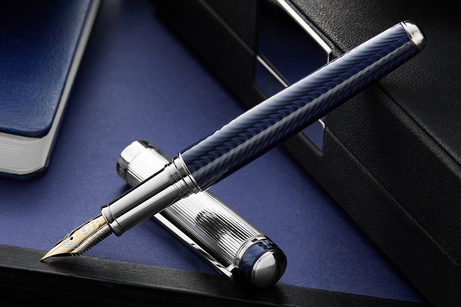 Waldmann Grandeur Fountain Pen - Ocean Blue