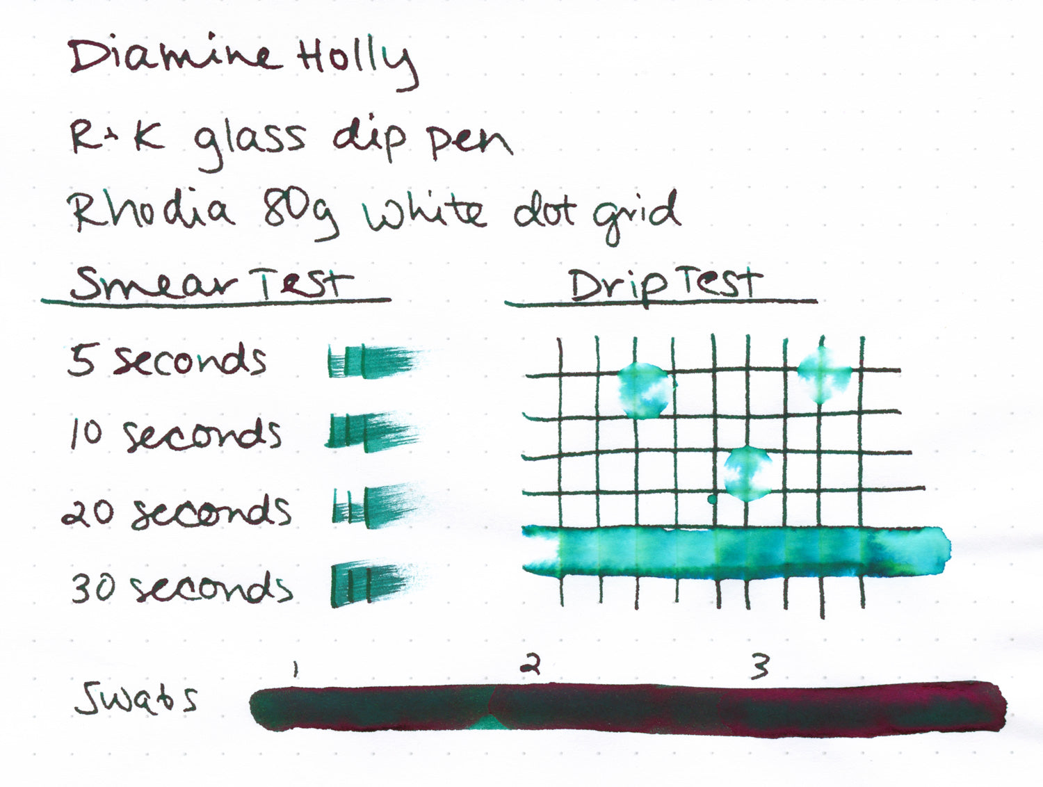 Diamine Holly - Ink Sample