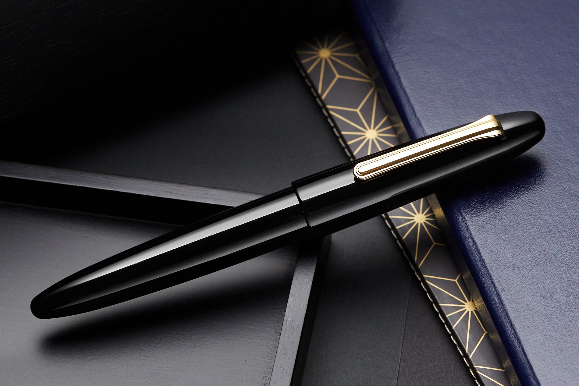 Sailor 1911 King of Pens Naginata Togi Fountain Pen - Black Ebonite