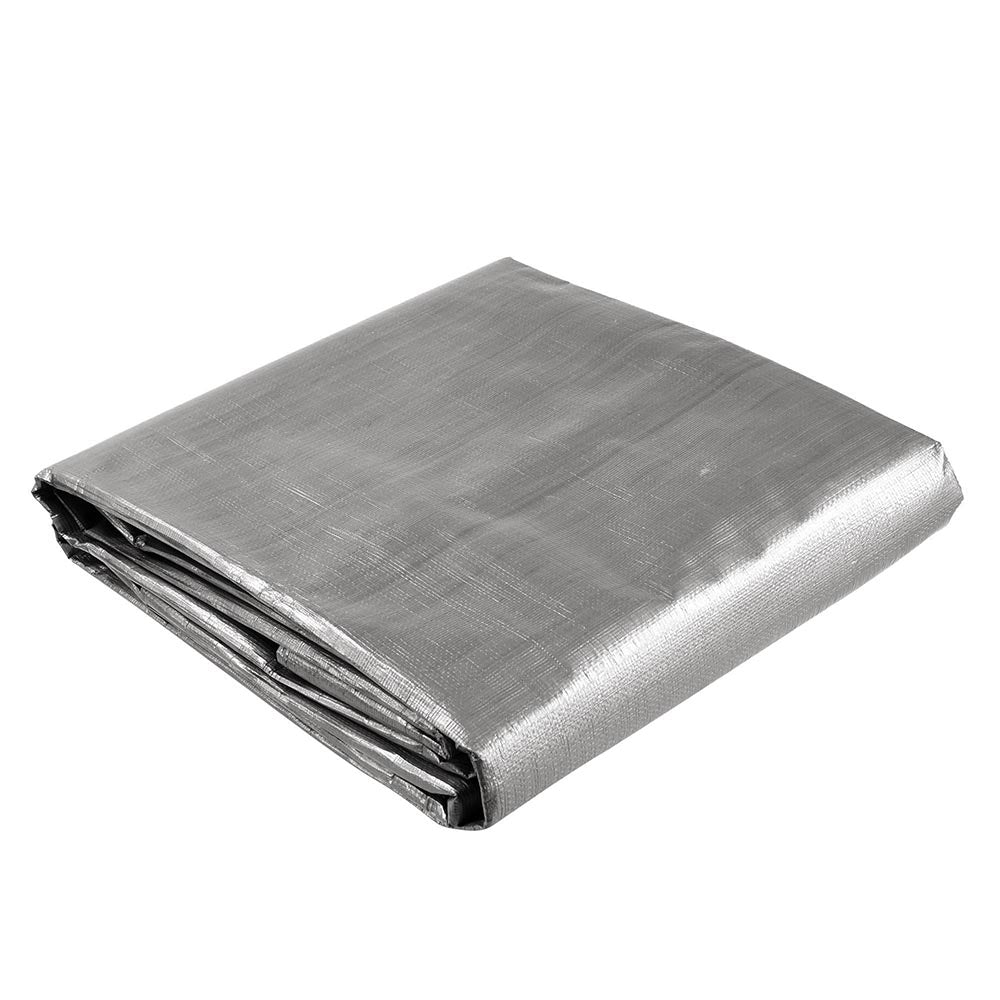 Yescom 10'x15' Heavy-Duty Poly Tarp Reinforced Canopy, Silver