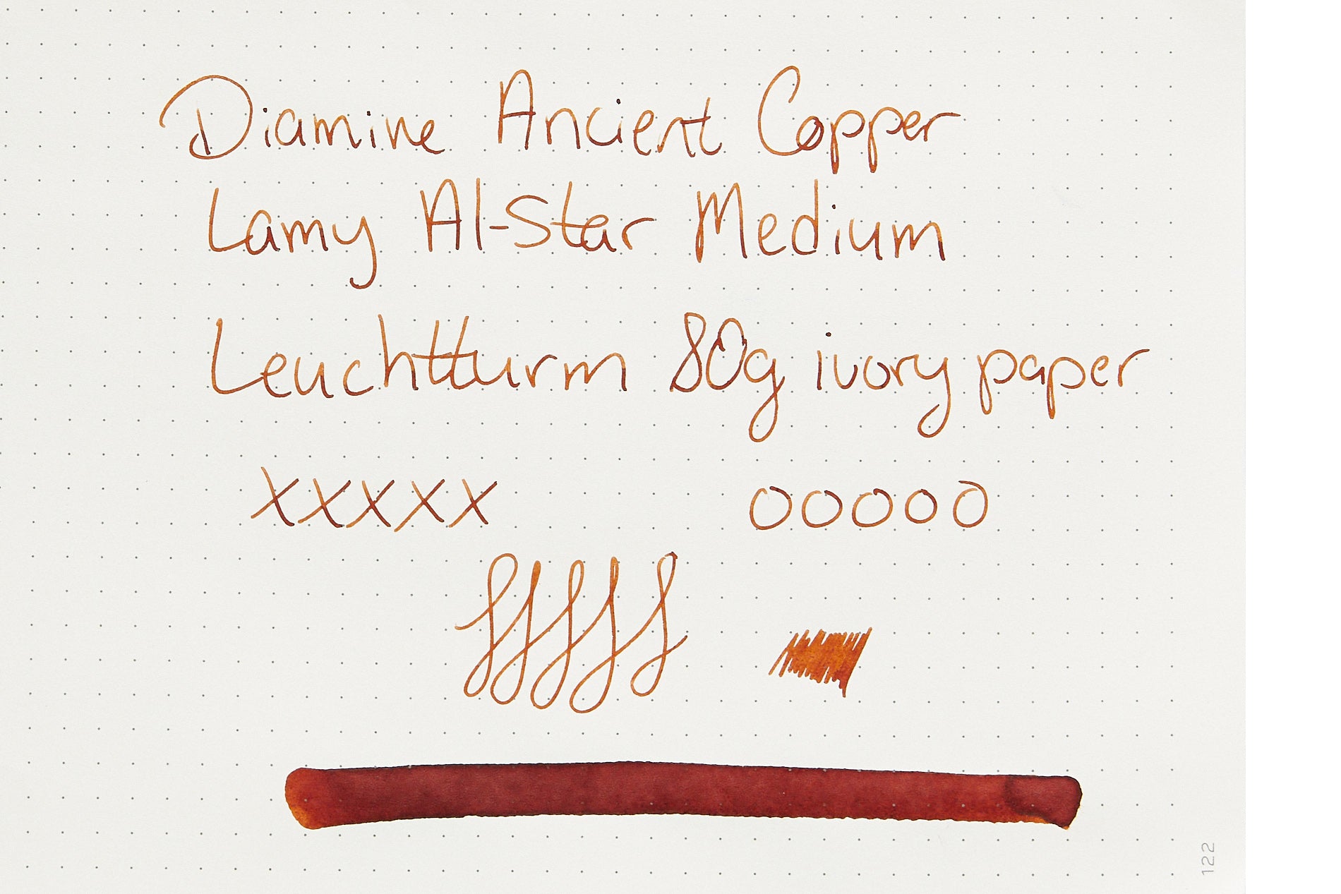 Diamine Ancient Copper - 80ml Bottled Ink