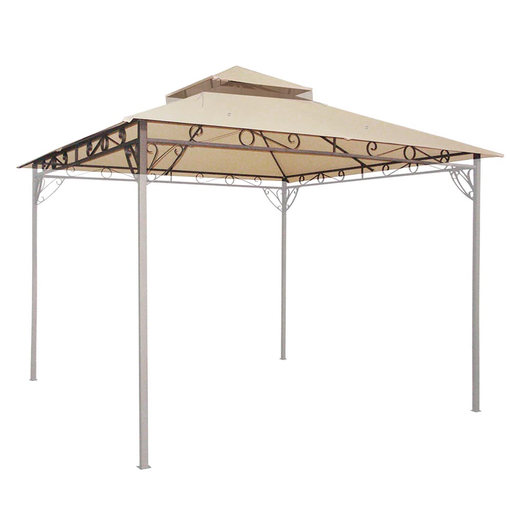 Yescom 10' x 10' Waterproof Gazebo Canopy Replacement Top 2-Tier