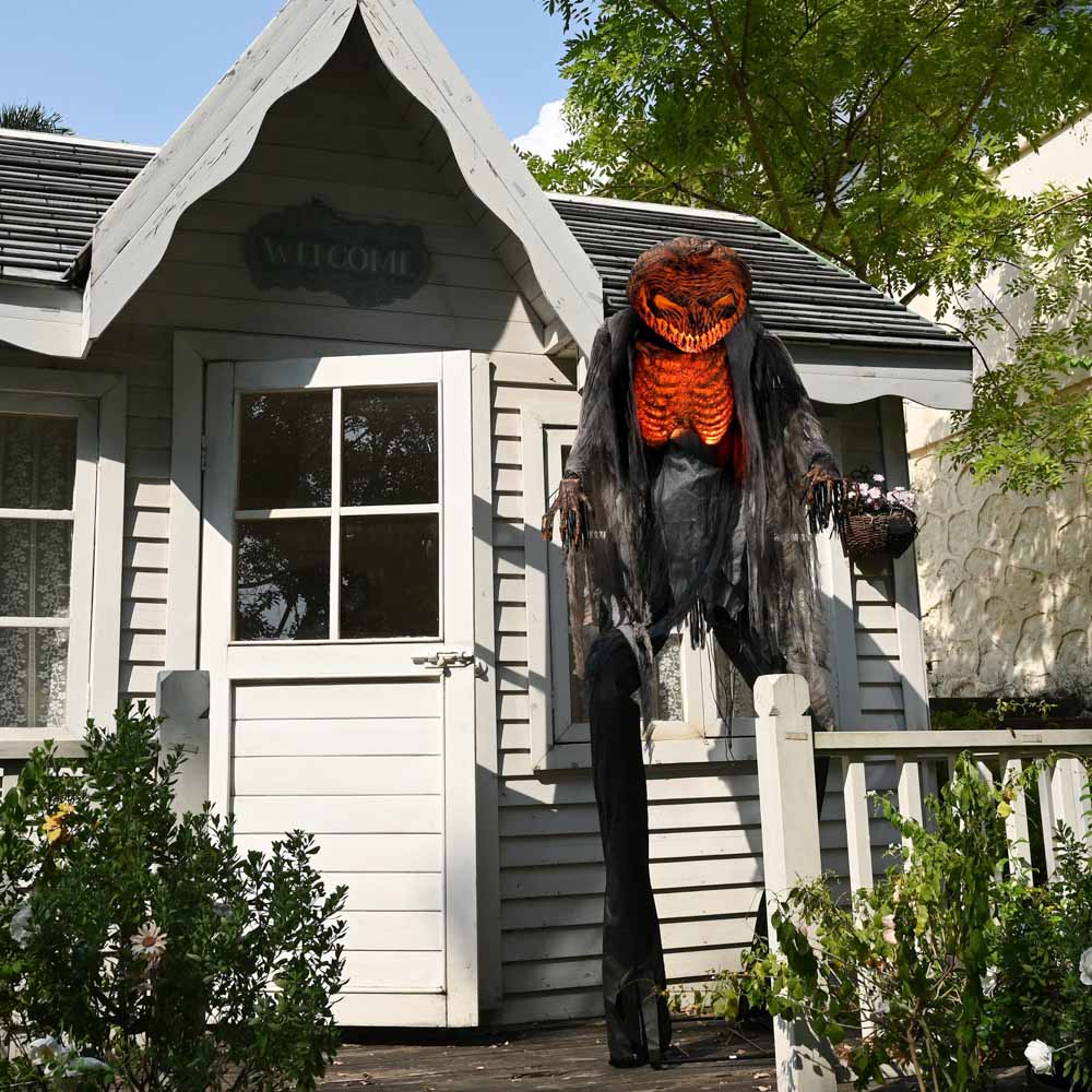 Yescom Halloween Pumpkin Scarecrow Motion & Touch Activated 7ft