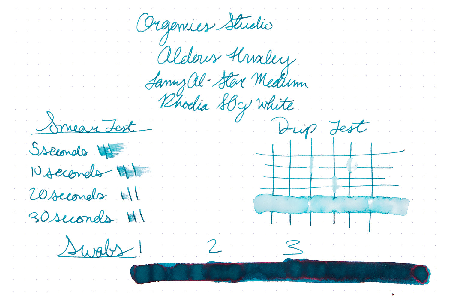 Organics Studio Aldous Huxley Old World Blue - 55ml Bottled Ink