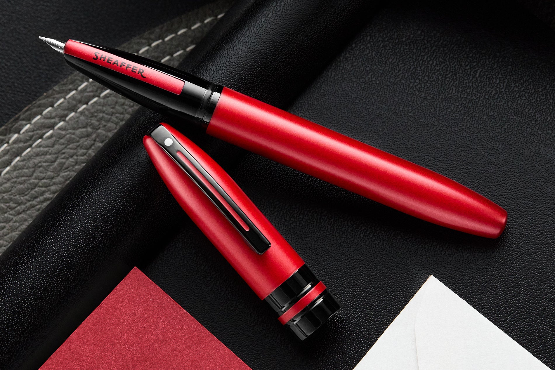 (Bottom Shelf) Sheaffer Icon Fountain Pen - Red/Black