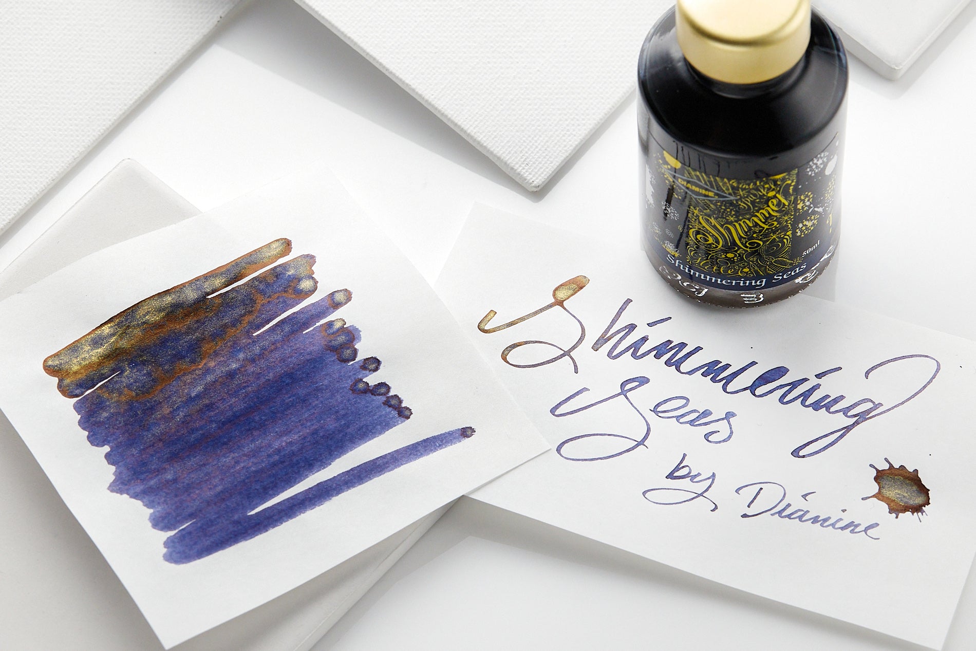 Diamine Shimmering Seas - Ink Sample