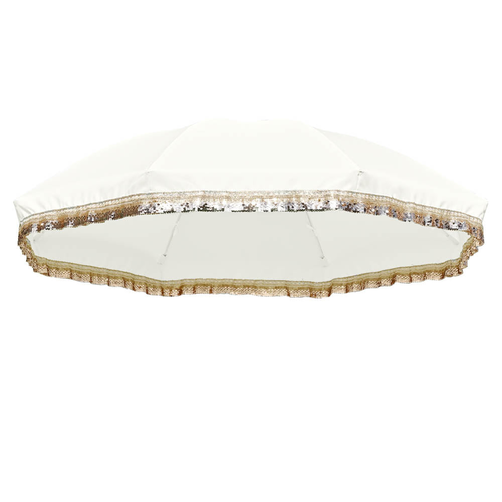 LAGarden Jazz Age Fringe Umbrella Canopy 6ft 8-Rib