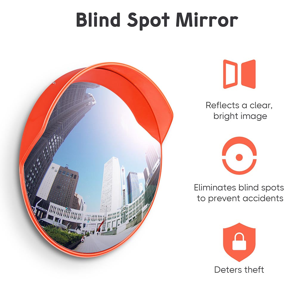 Yescom 23in Convex Mirror Blind Spot Mirror