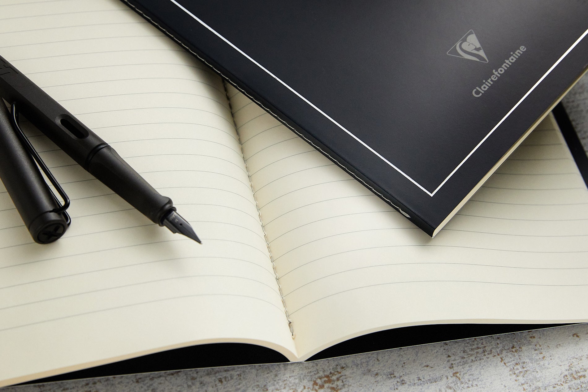 Clairefontaine Triomphe A5 Notebook - Lined Ivory Paper