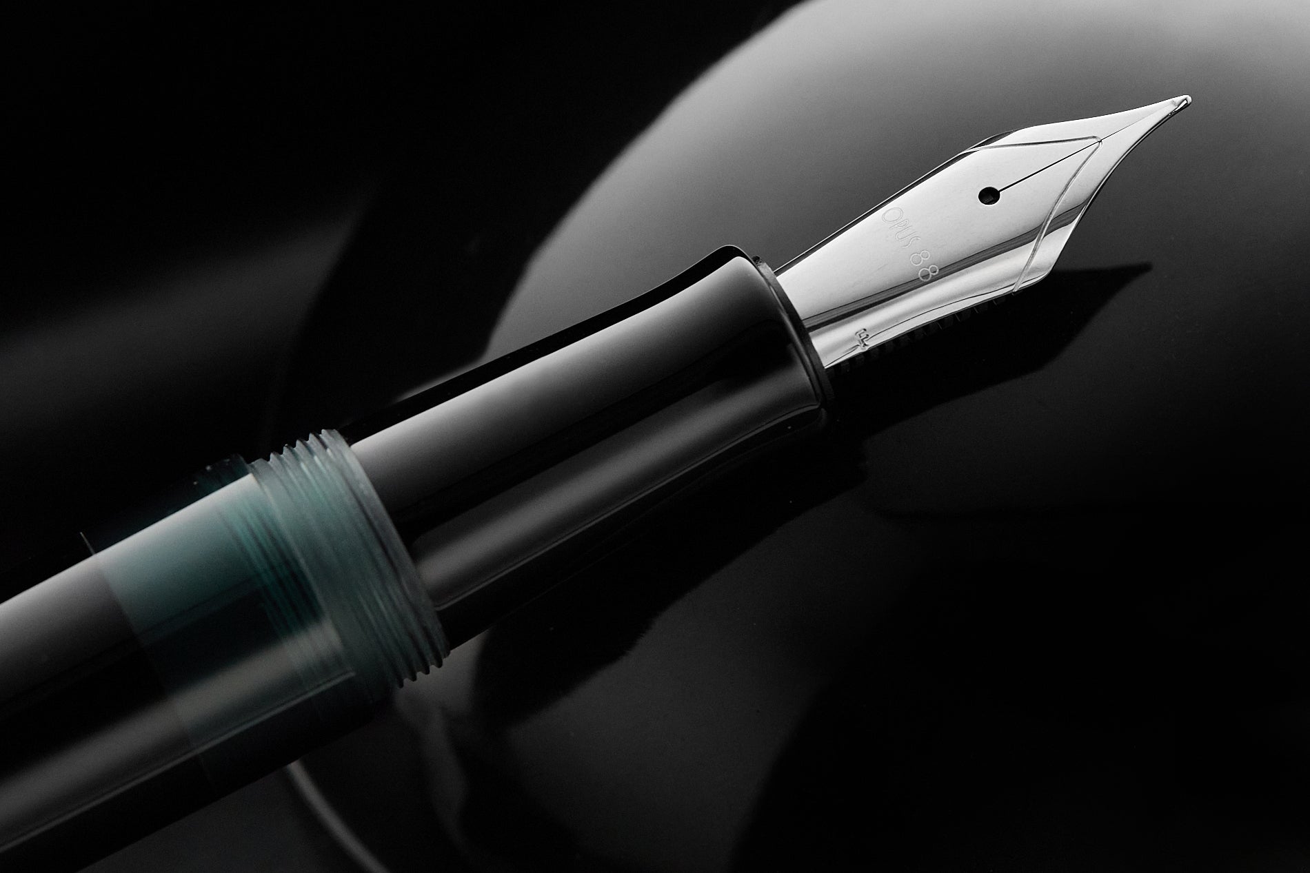 Opus 88 Jazz Fountain Pen - Solid Black