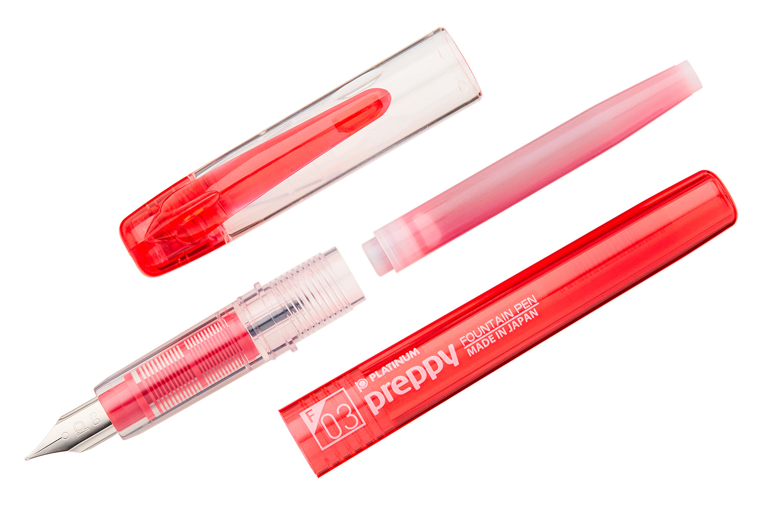 Platinum Preppy Fountain Pen - Red