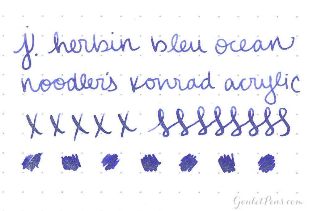 Jacques Herbin 1670 Bleu Ocean - Ink Sample