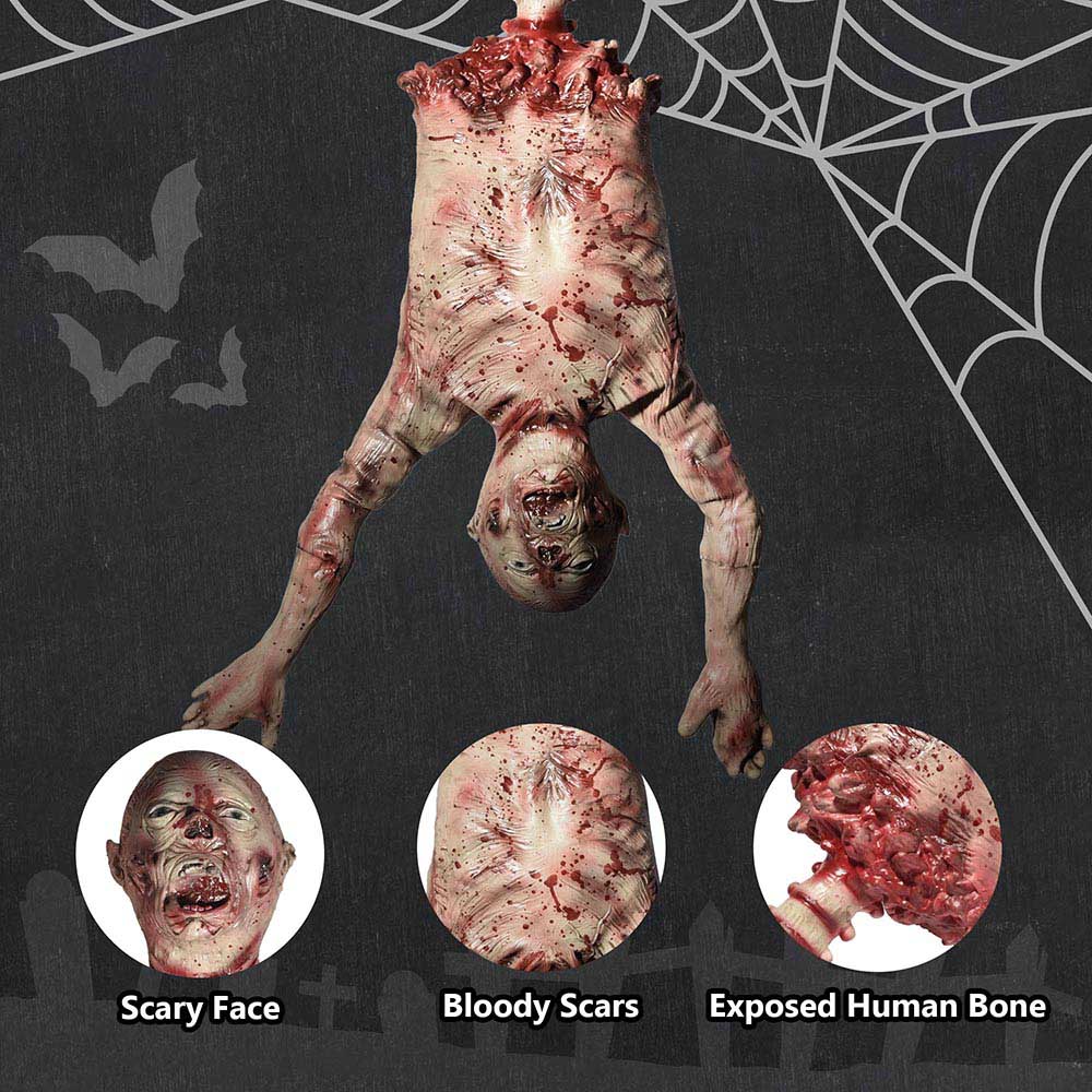 Yescom Halloween Prop Hanging Torso Half Body