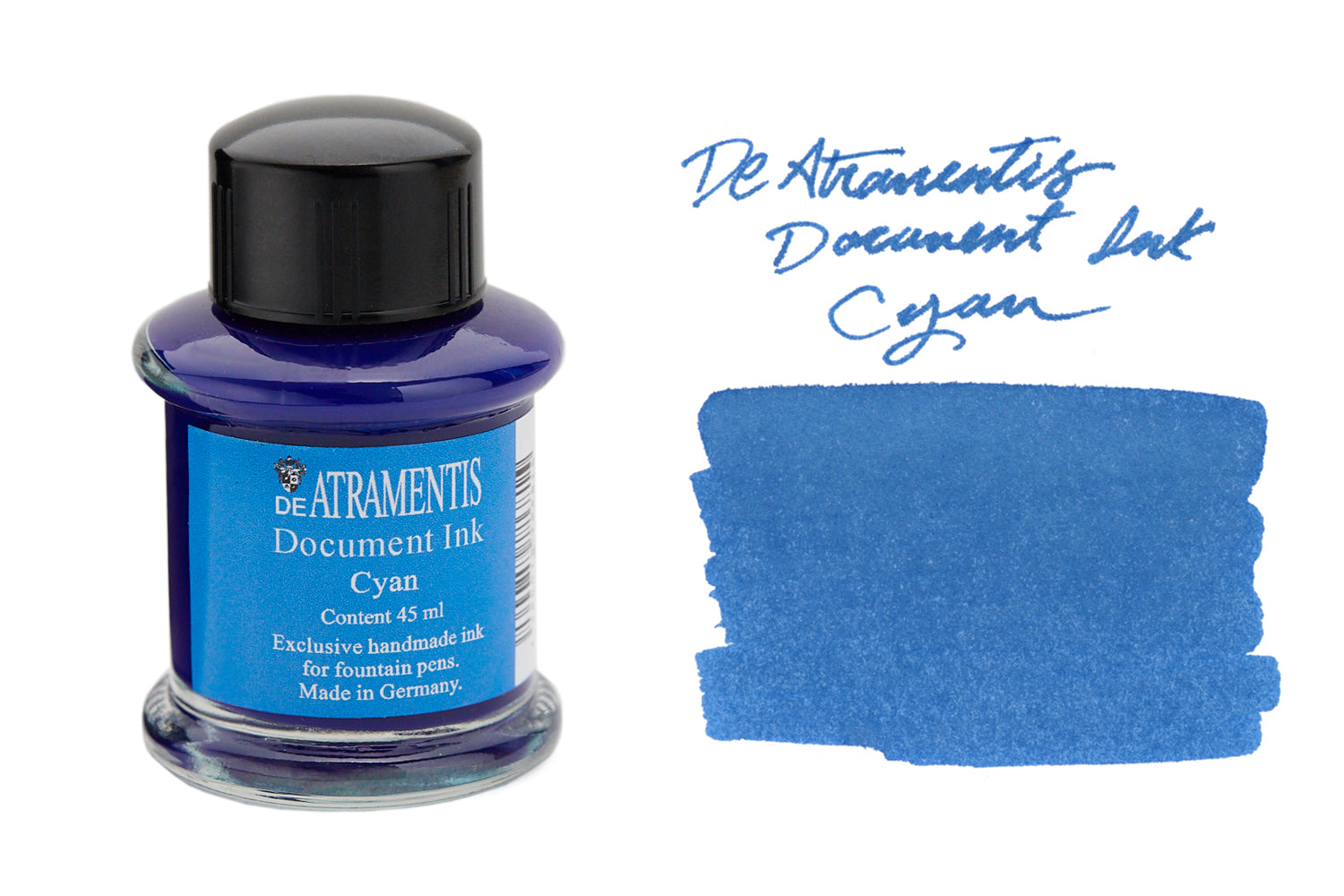 De Atramentis Document Ink Cyan - 45ml Bottled Ink