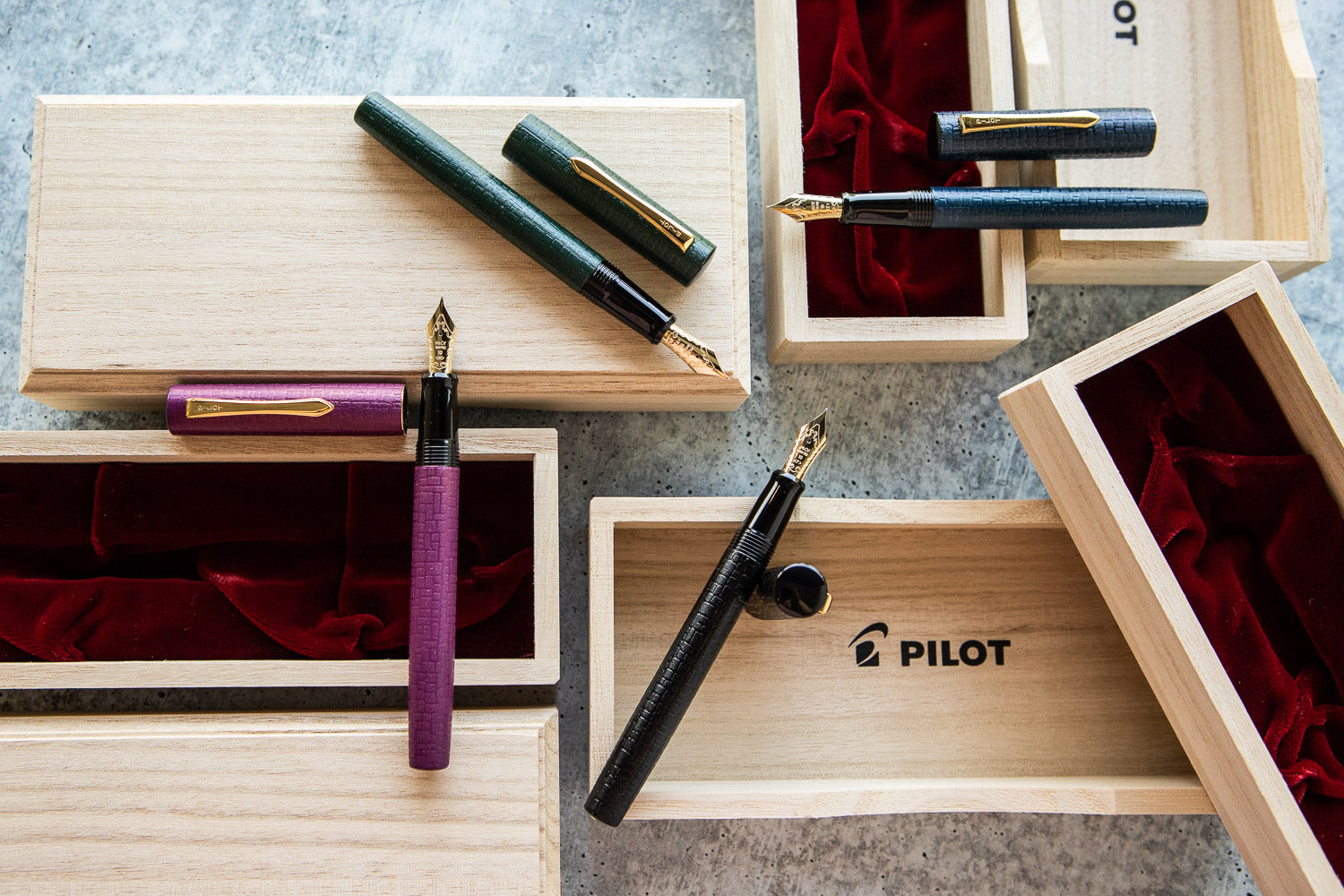 Pilot Ishime Fountain Pen - Burgundy