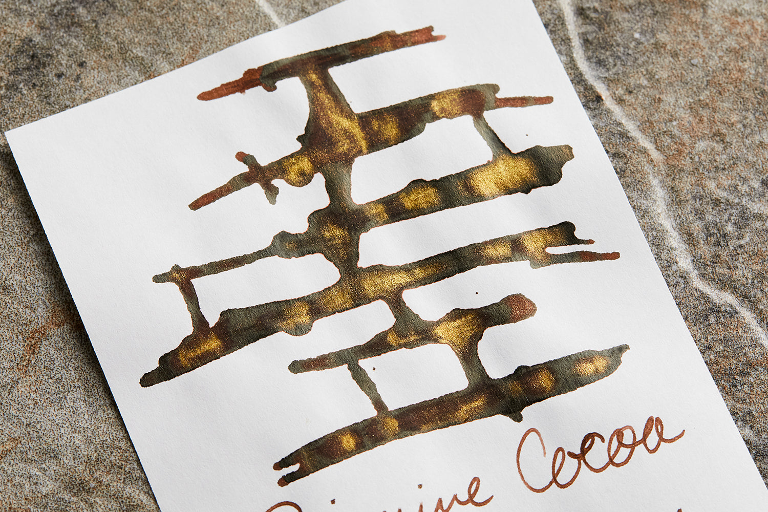 Diamine Cocoa Shimmer - Ink Sample