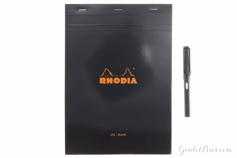 Rhodia No. 18 A4 Notepad - Black, Blank