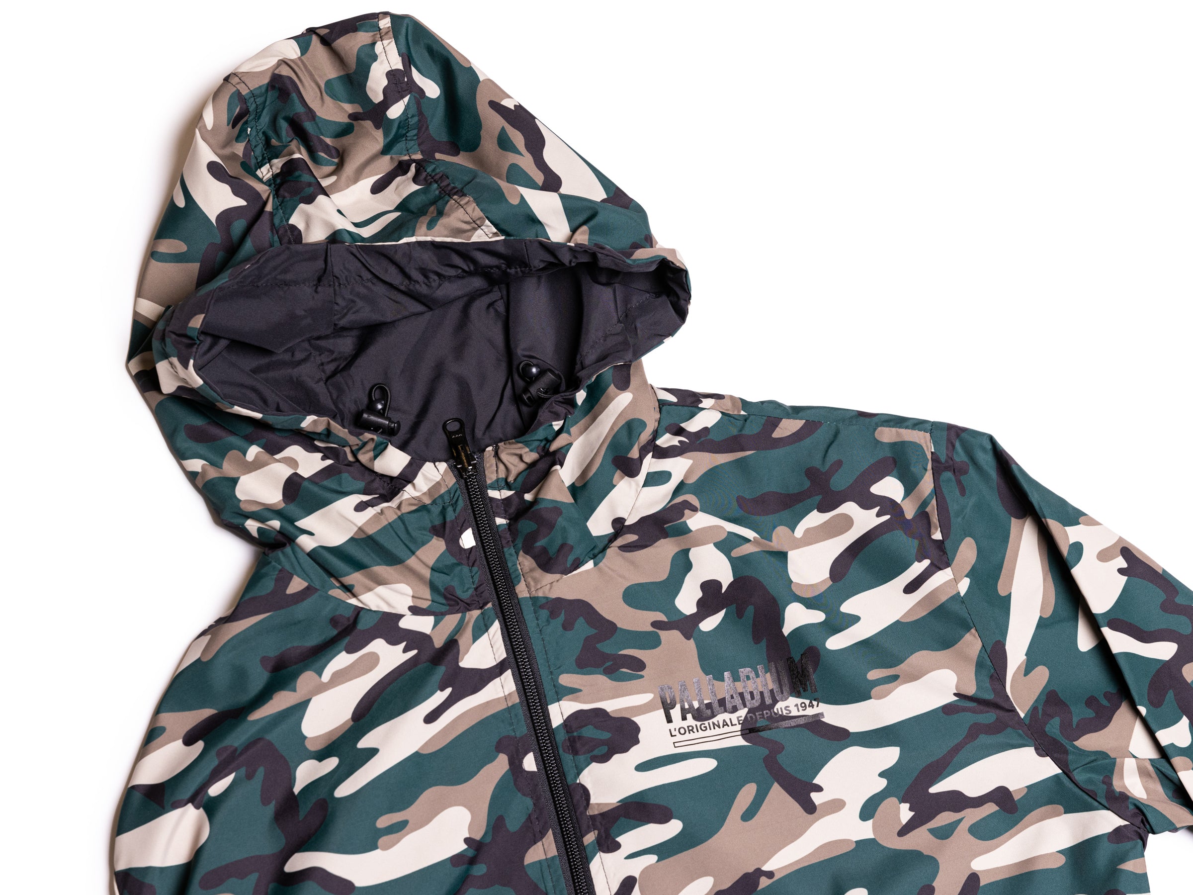 172790-973 | CAMO REVERSIBLE JACKET | MAJOR BROWN/BELUGA/BLACK