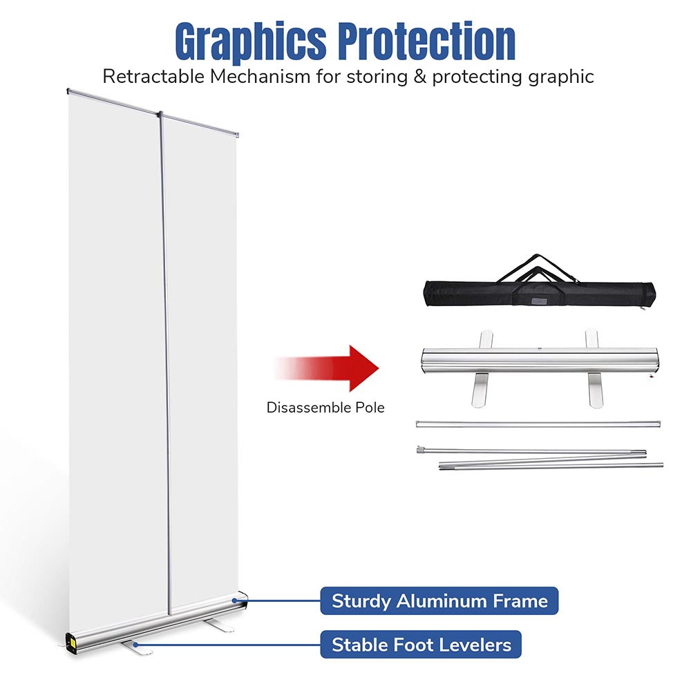 Yescom Retractable Banner Stand 33 x 79 Base 10ct/pack