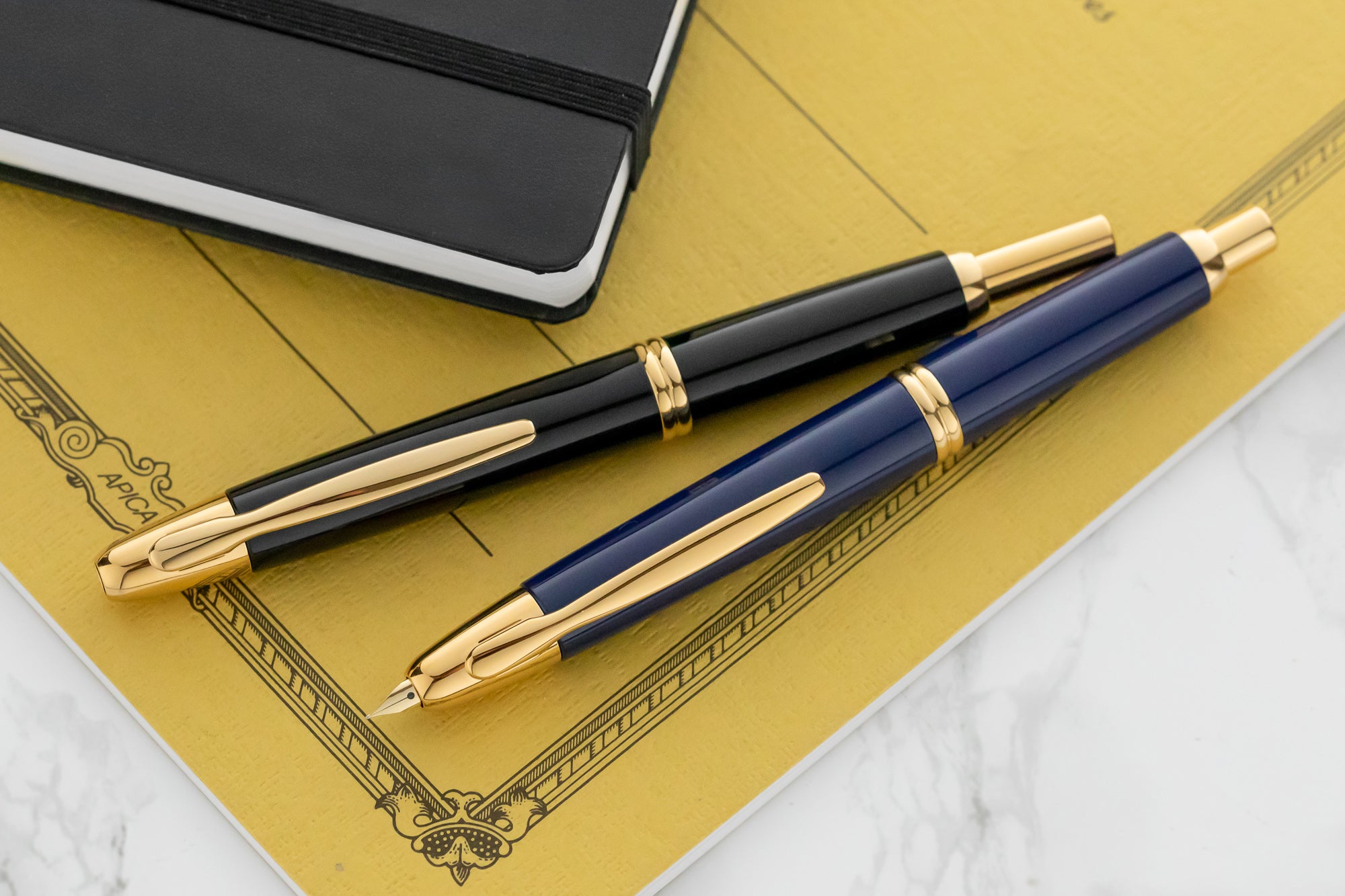 Pilot Vanishing Point Fountain Pen - Blue/Gold