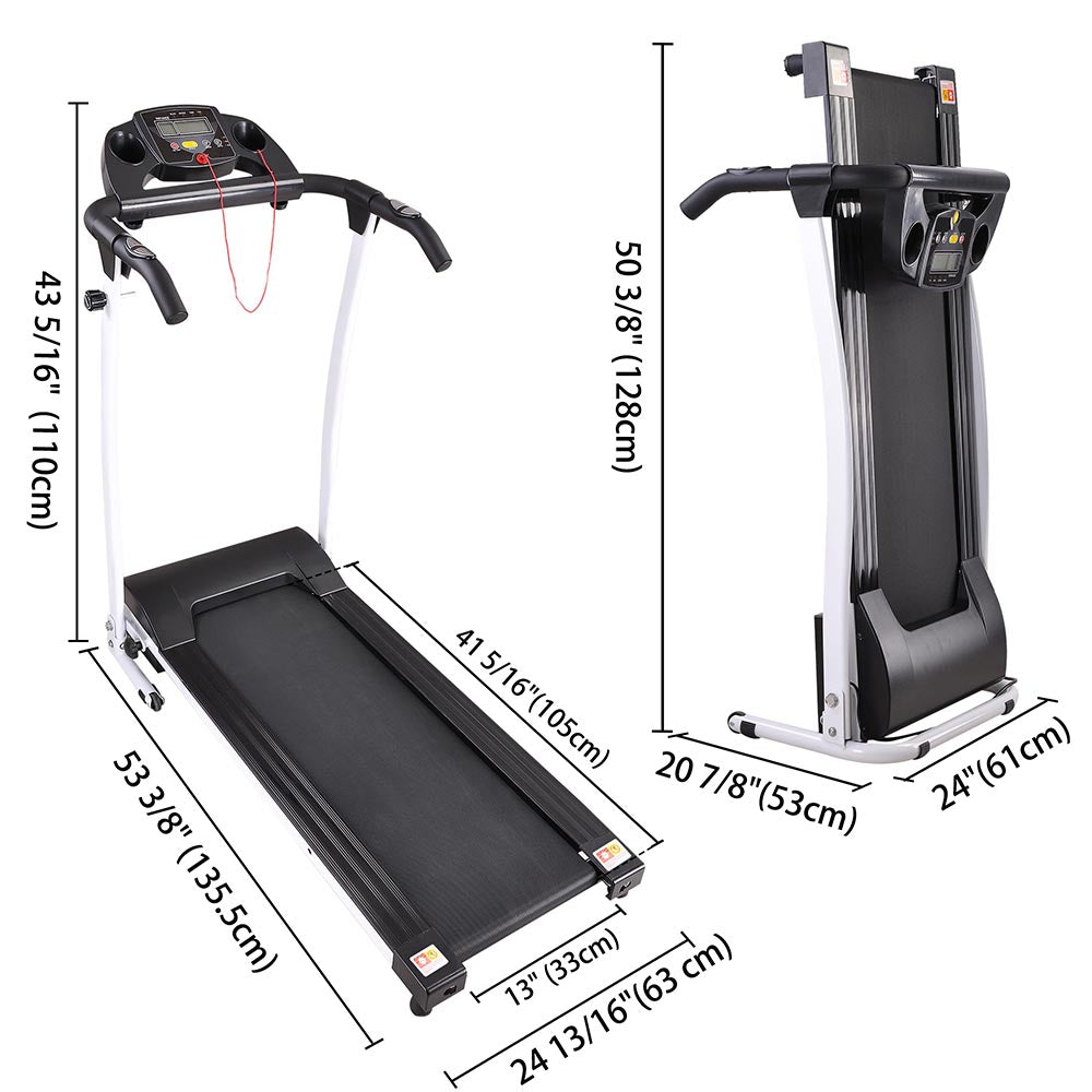 Yescom 1100w Folding Electric Treadmill