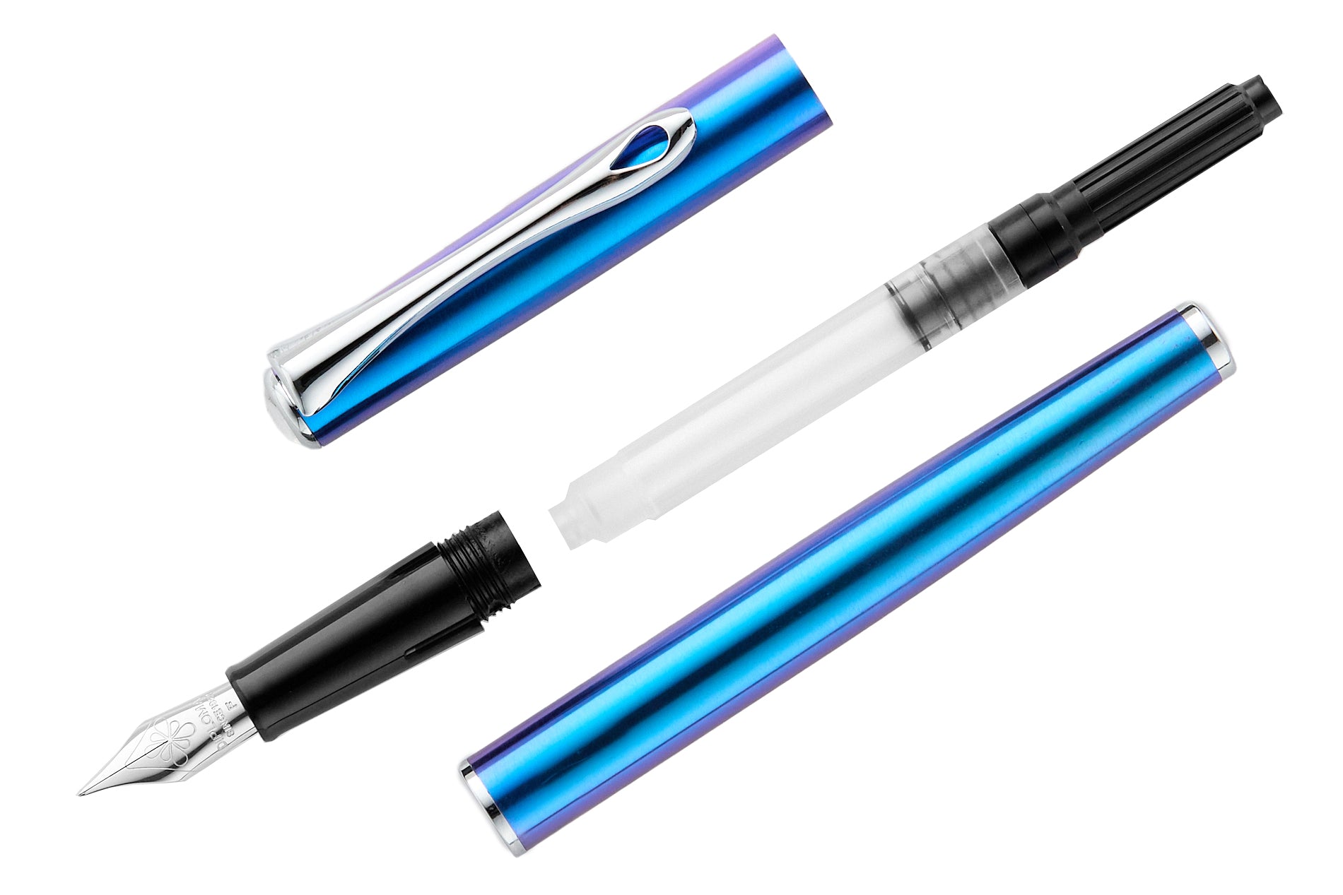 Diplomat Traveller Fountain Pen - Funky Blue