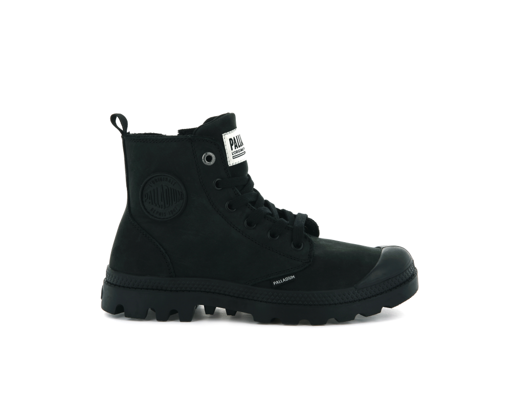 96440-008-M | PAMPA HI ZIP NUBUCK | BLACK